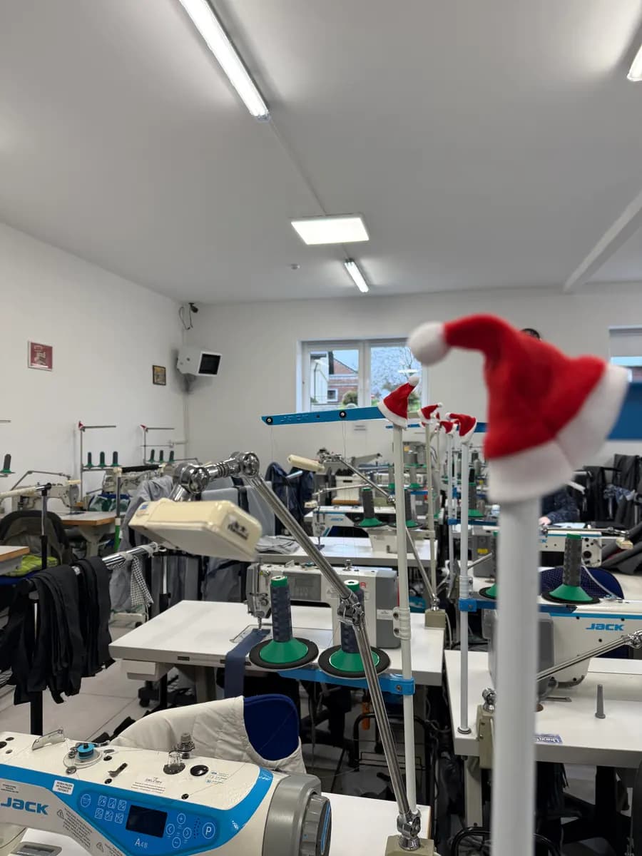 A festive touch in our workshop.